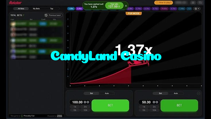 available types of CandyLand Casino bet including pre-match live express and system bets